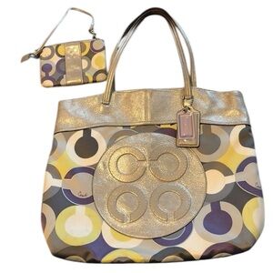 Coach Wallet and Wristlet Set Rare